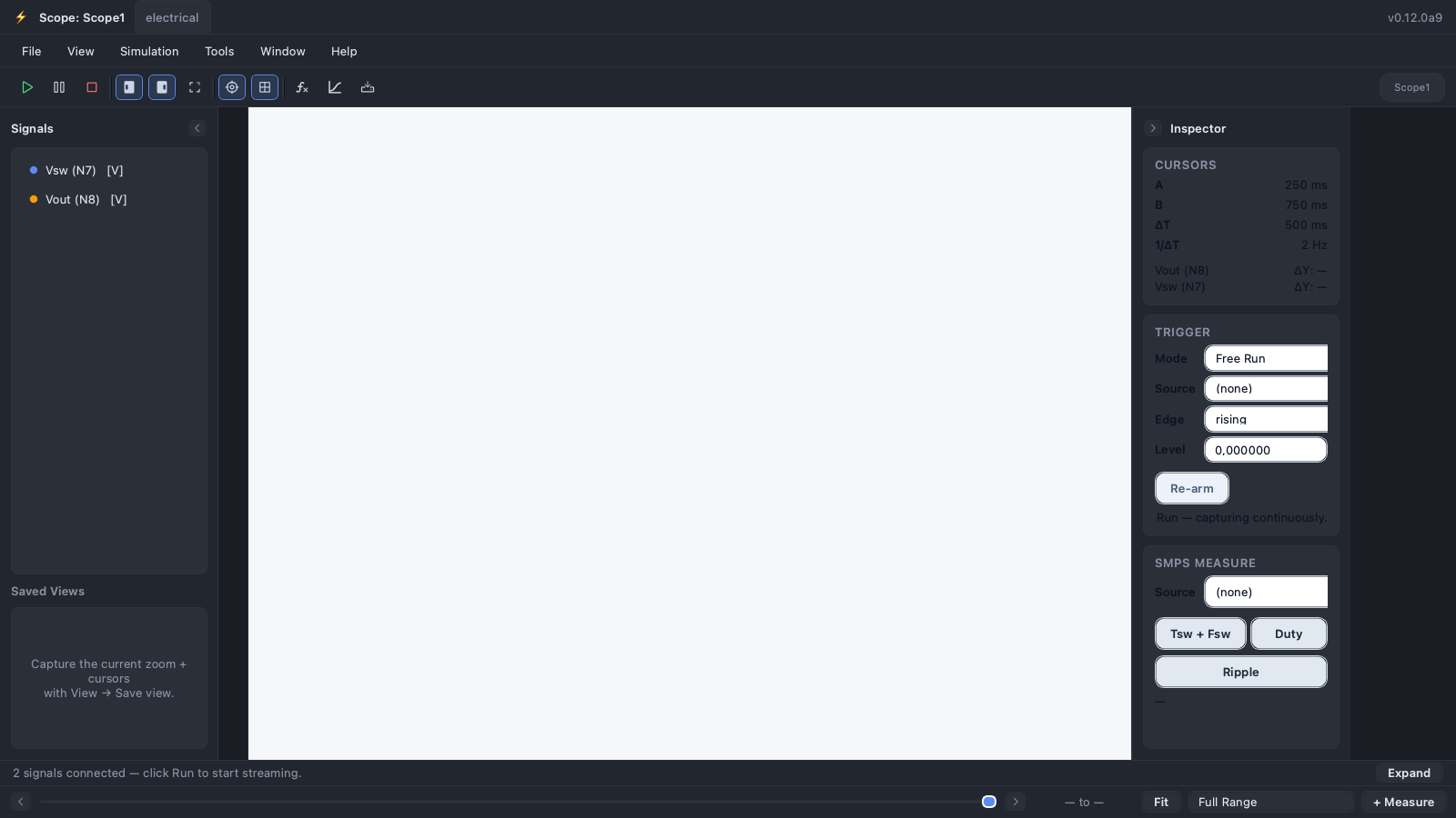 Scope with A/B cursors